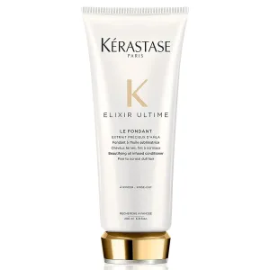 KÉRASTASE Elixir Ultime Oil-Infused Conditioner for Normal to Dry Dull Hair, Anti-Frizz & Shine Activating with Camellia & Argan Oils, Le Fondant, 6.8 Fl Oz