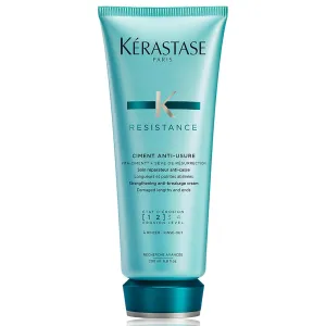 KÉRASTASE Resistance Ciment Anti-Usure Conditioner, Repairing Anti-Breakage Conditioner, Repairs Damaged Ends formulated with Pro-Keratine Complex for All Hair Types, 6.8 Fl Oz