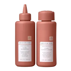 Kristin Ess Hair Curl Shea Butter Shampoo and Conditioner Set for Curly Hair Bounce   Shine - Anti Frizz Moisture   Deep - Clean   Vegan Product for All Curls 2A-4C