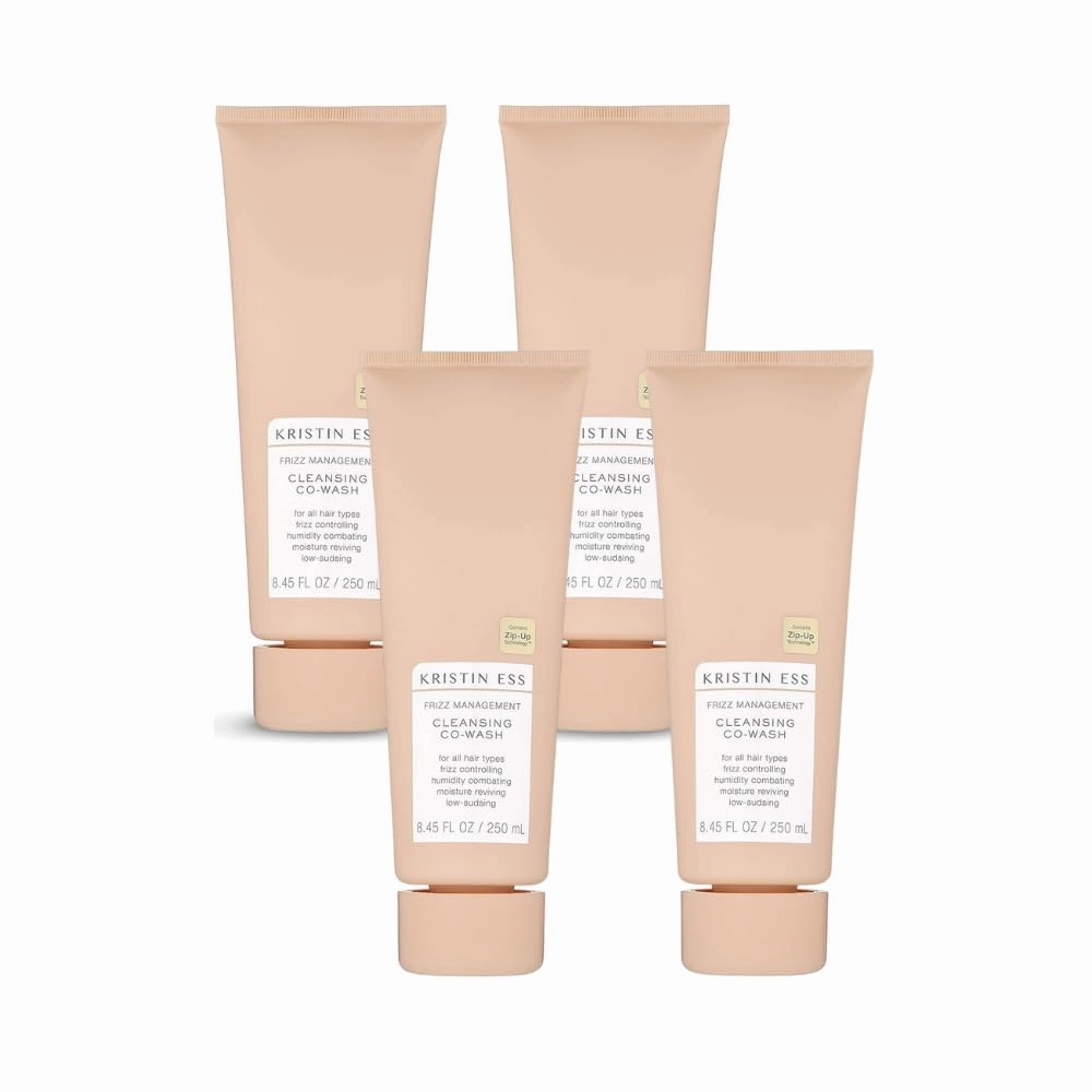 Kristin Ess 8.45 fl oz Moisturizing Cleansing Conditioner for Curly Hair, Frizz Management, Pack of 4