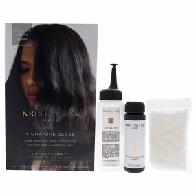 Kristin Ess - The Signature Hair Gloss - Shine Boosting, Deep Conditioning Crystal Quartz: Colorless and Pigment Free (Pack of 2)