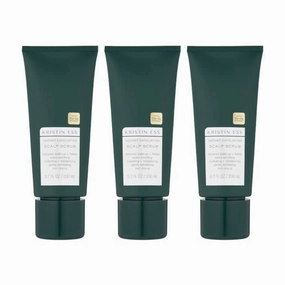 Kristin Ess Hair Instant Exfoliating Scalp Scrub for Build Up and Dandruff, Soothing Dry Scalp Treatment, Hydrating   Rebalancing, Non-Drying, Vegan, Color Safe   Keratin Safe, 6.7 fl oz (Pack of 3)