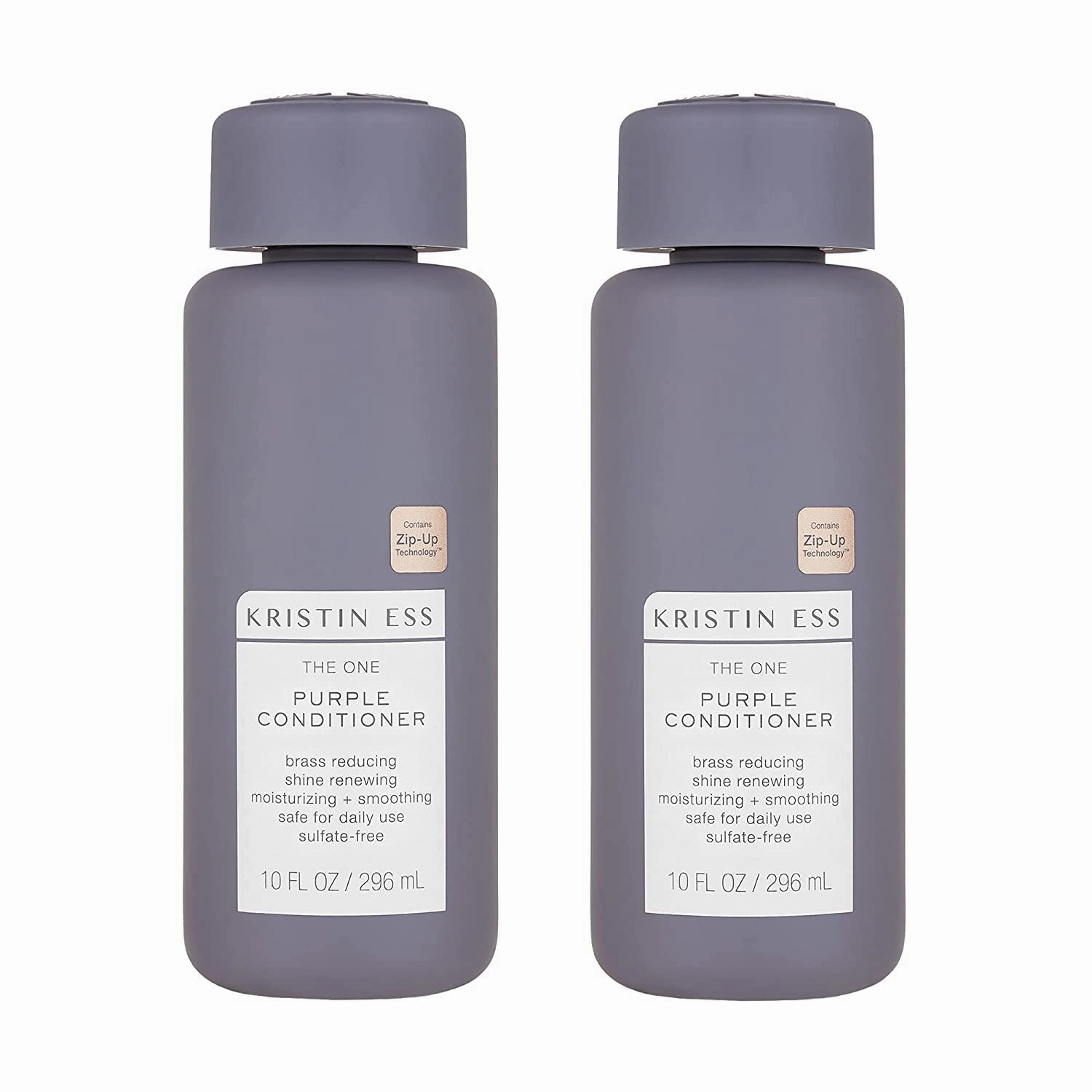 Kristin Ess Hair The One Purple Conditioner, Toning for Blonde Hair, Neutralizes Brass   Yellow Tones, Sulfate and Paraben Free, Color   Keratin Safe, 10 Fl Oz (Pack of 2)