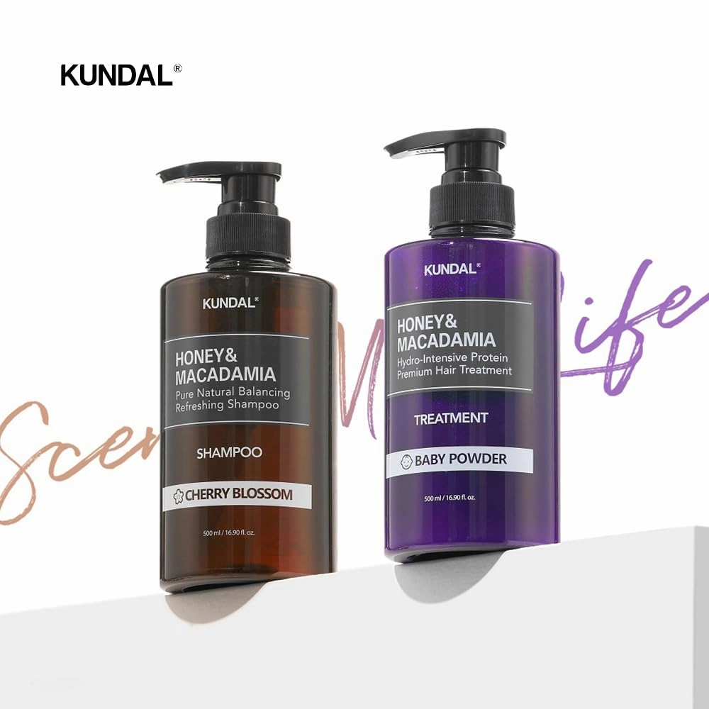 Kundal Premium Hair Care Special Set, Shampoo & Treatment, 16.9 fl oz (500 ml), #Amber Vanilla (Amber Vanilla)