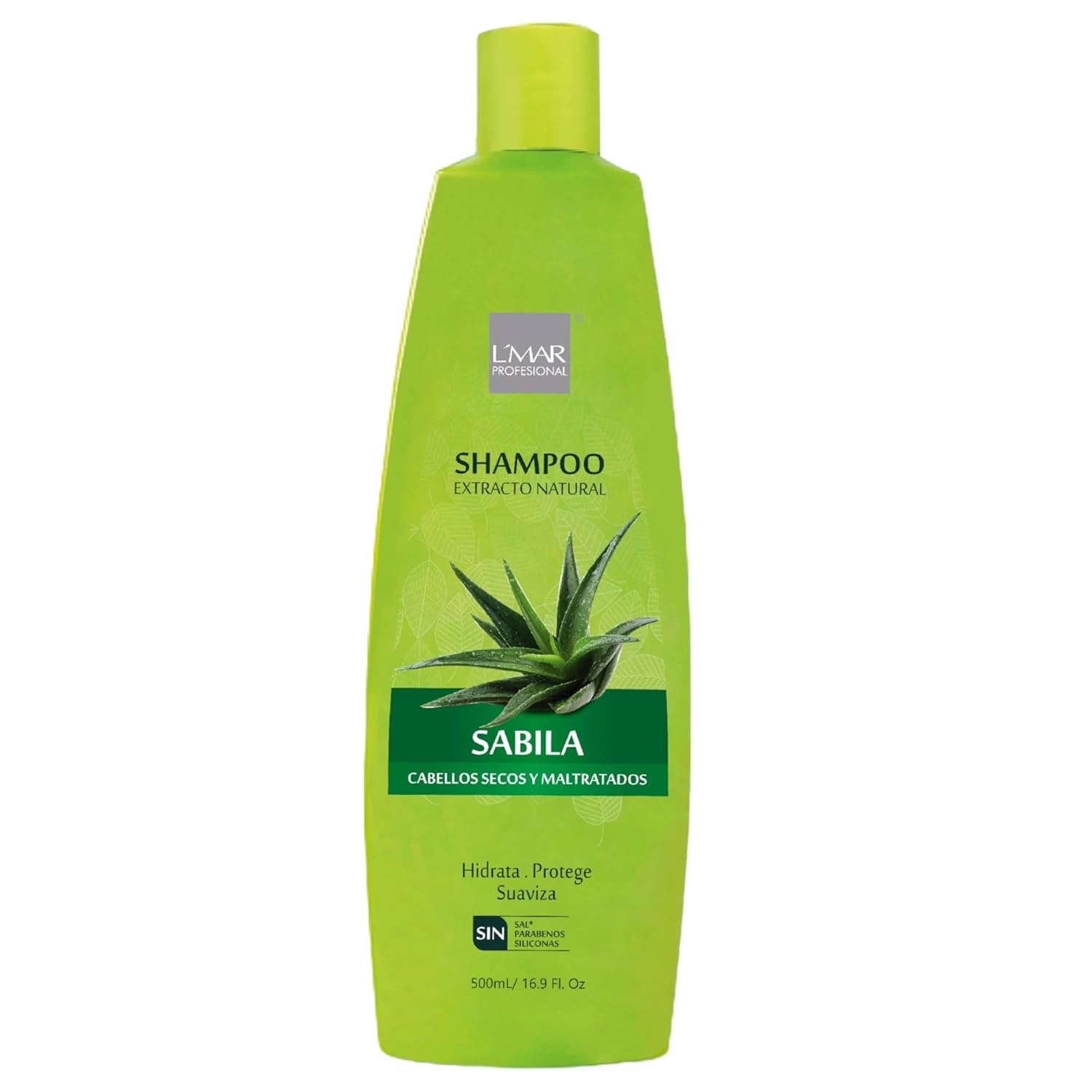 L’mar Champu Extracto Natural Sábila Para Cabellos Secos Y Maltratados, Hidrata Protege, Suaviza | Shampoo Extract Natural Aloe Vera For Dry And Battered Hair Moisturizes Protects Lmar 33.8Oz-1000m