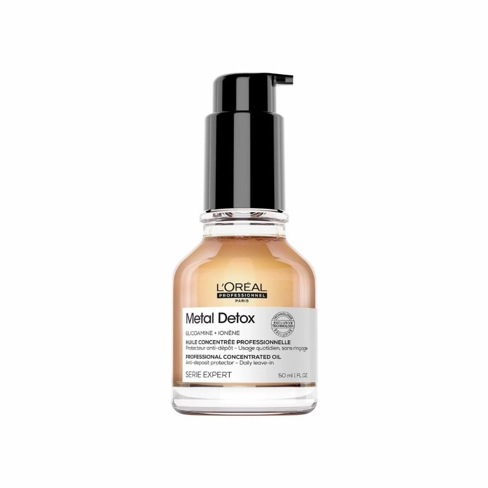 L'Oreal Professionnel Serie Expert Metal Detox Anti-Metal Cleansing Cream Shampoo, Masque 250ml & Oil 50ml Trio