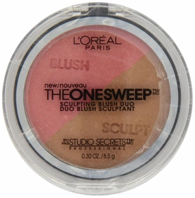 L'Oréal Paris Studio Secrets The One Sweep Sculpting Blush, Flush, Rose, 0.30 Ounce