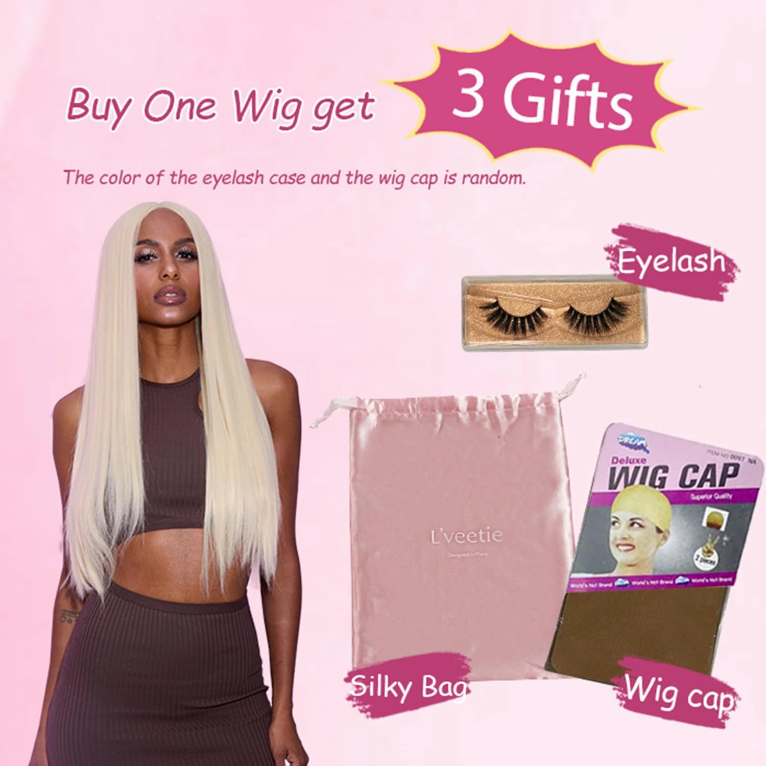 L'veetie 28 Inch Blonde Wigs for Women, 13x6 HD Lace Front Wig With Pre-Plucked Hairline, Ready to Wear Natural Looking Straight Hair Wigs, Heat Resistant Synthetic Ash Blonde Wigs for Party Daily Us