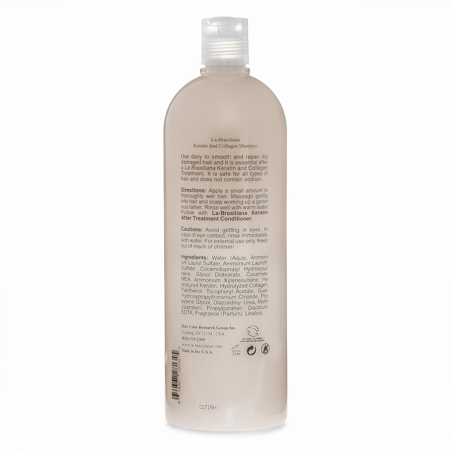 La-Brasiliana Uno Keratin and Collagen Shampoo, 8.45 fl.oz.