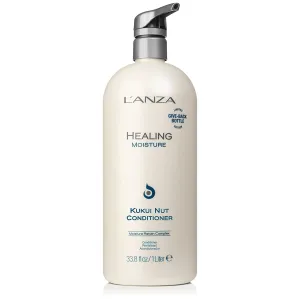 L'ANZA Healing Moisture Kukui Nut Conditioner, Rich Moisturizing Hair Conditioner, Deep Conditioner for Dry, Damaged Hair, Anti Frizz Hair Treatment, Hair Care Product for Women or Men