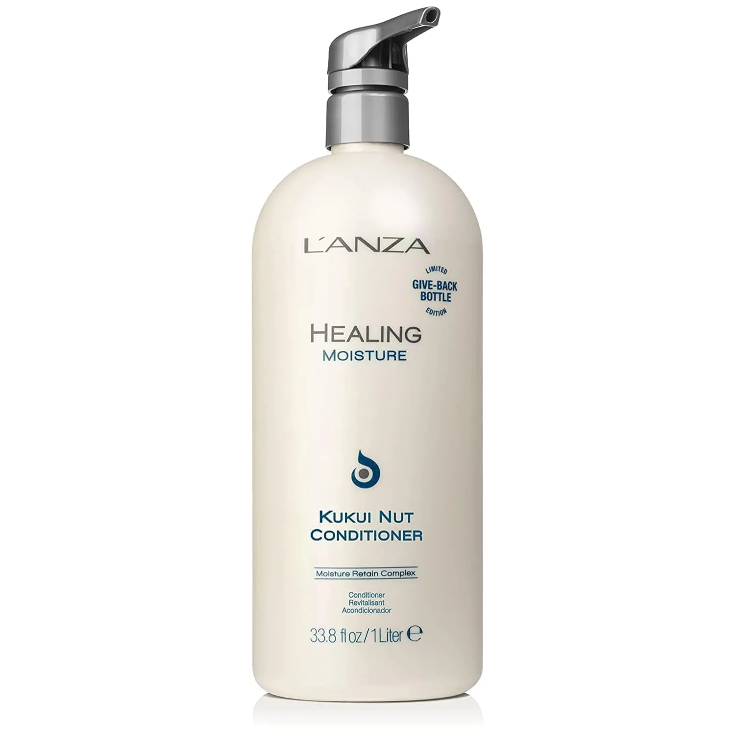 L'ANZA Healing Moisture Kukui Nut Conditioner, Rich Moisturizing Hair Conditioner, Deep Conditioner for Dry, Damaged Hair, Anti Frizz Hair Treatment, Hair Care Product for Women or Men