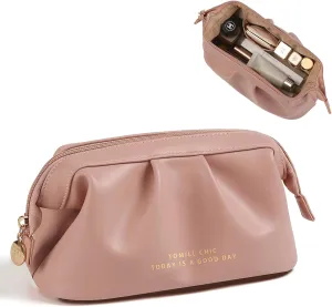 Large Makeup Bag Travel Cosmetic Bag for Women Wide-open Make up Bag Portable Leather Travel Toiletry Bag Waterproof Makeup Organizer Bag for Cosmetics Toiletries Accessories