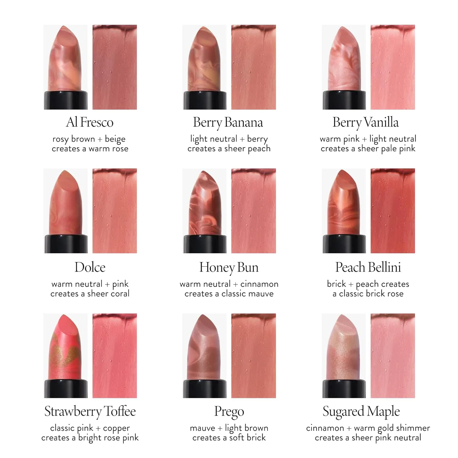 LAURA GELLER NEW YORK Italian Marble Sheer Lipstick - Peach Bellini - Hydrating & Lightweight - Vitamin E & Caster Seed Oil - Cream Finish