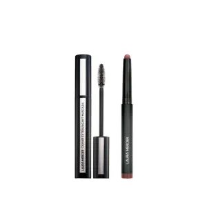 Laura Mercier Caviar Stick Cream Eyeshadow: Matte Finish, 24HR Wear, Long Lasting, Rich Color, Easily Blendable and Buildable, Waterproof, Brick   Caviar Extravagant Mascara Bundle