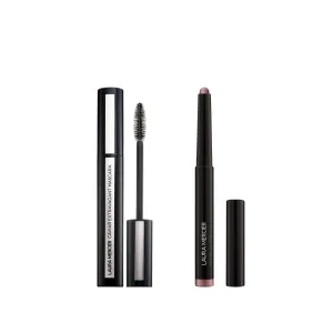 Laura Mercier Caviar Stick Cream Eyeshadow: Shimmer Finish, 24HR Wear, Long Lasting, Rich Color, Easily Blendable and Buildable, Waterproof, Moonlight   Caviar Extravagant Mascara Bundle