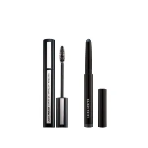 Laura Mercier Caviar Stick Cream Eyeshadow: Shimmer Finish, 24HR Wear, Long Lasting, Rich Color, Easily Blendable and Buildable, Waterproof, Nuit   Caviar Extravagant Mascara Bundle