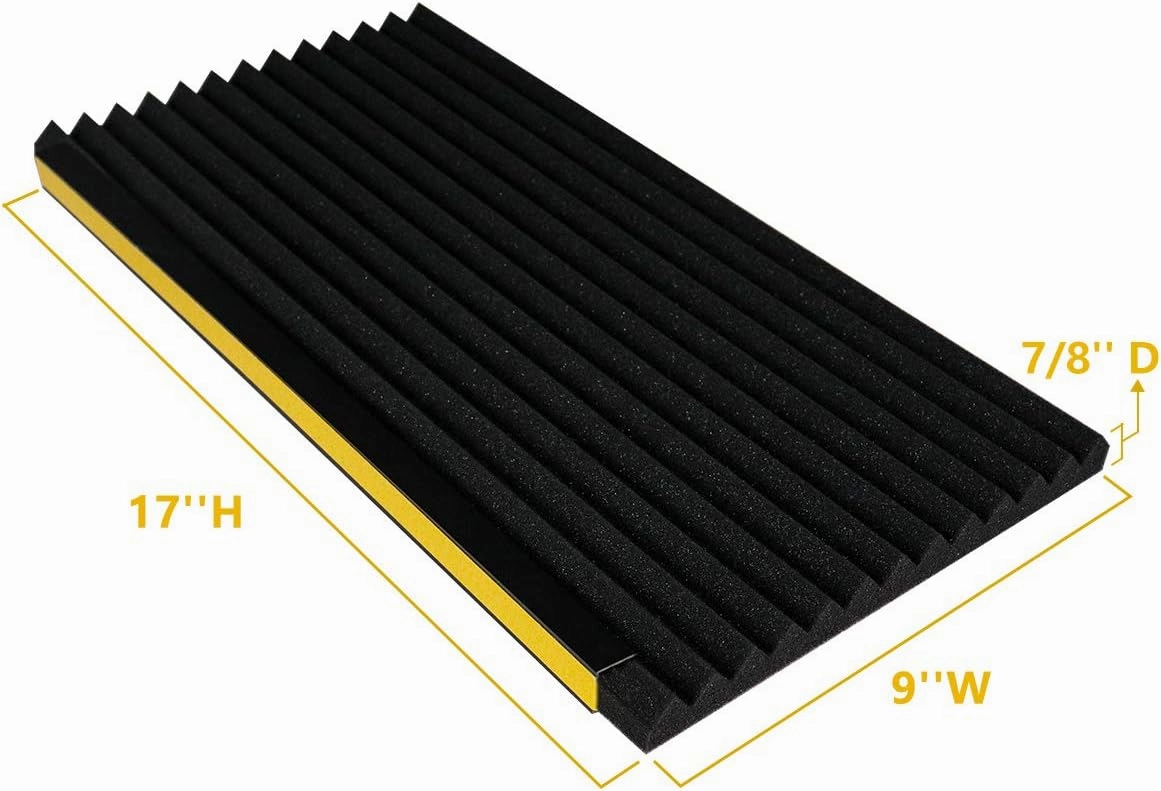 LBG Products Window Air Conditioner Foam Insulation Panels,AC Side Insulating Panel Kit,2 Pack,Black, 17in High x 9in Wide x 7/8in Thick