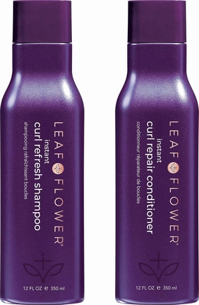 Leaf & Flower Instant Curl Refresh Shampoo & Repair Conditioner Duo 12 oz / 350 ml