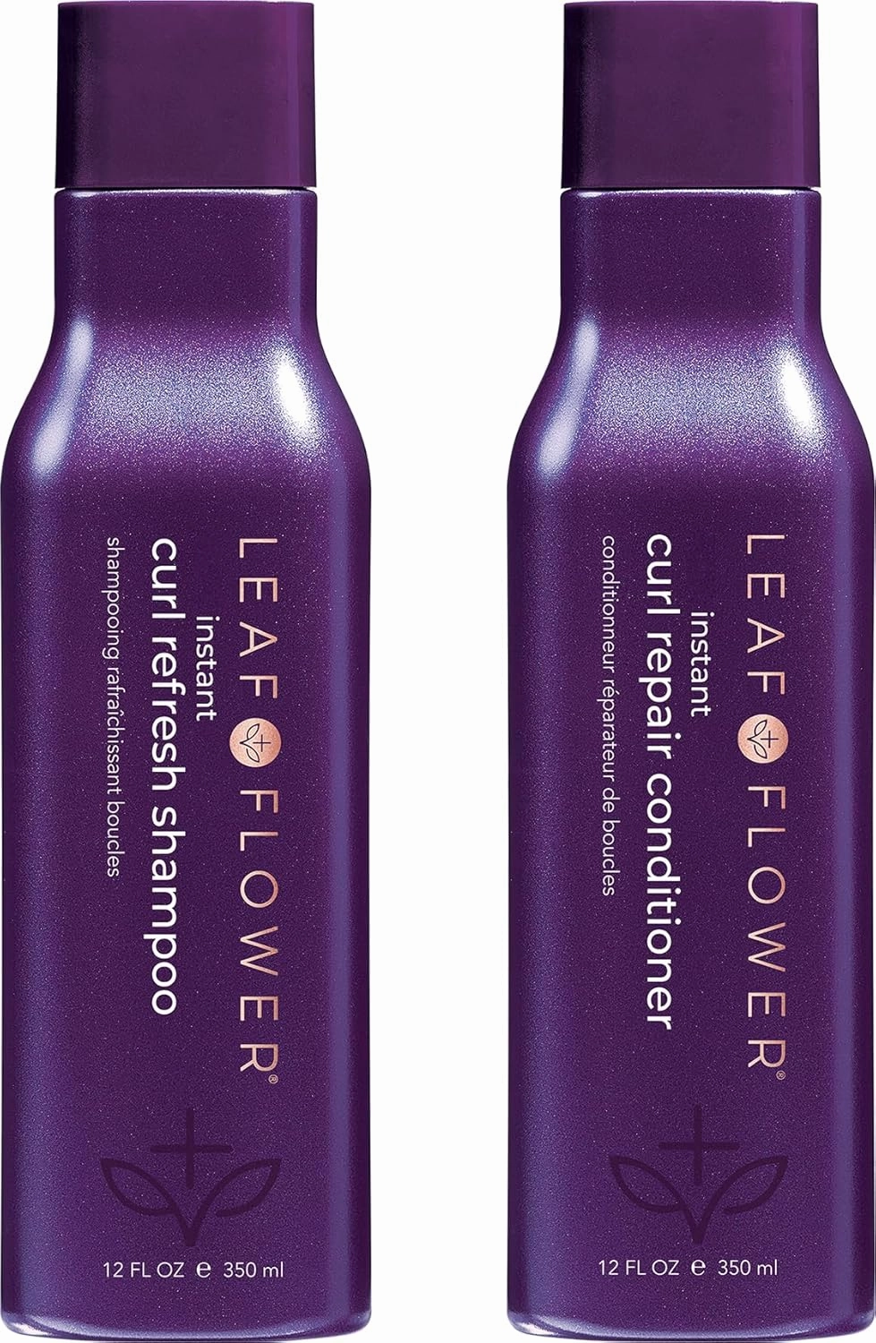 Leaf & Flower Instant Curl Refresh Shampoo & Repair Conditioner Duo 12 oz / 350 ml