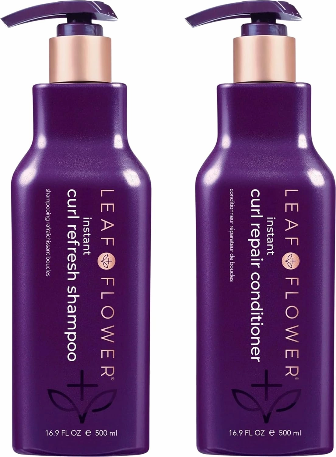 Leaf & Flower Instant Curl Refresh Shampoo & Repair Conditioner Duo 16.9 oz / 500 ml