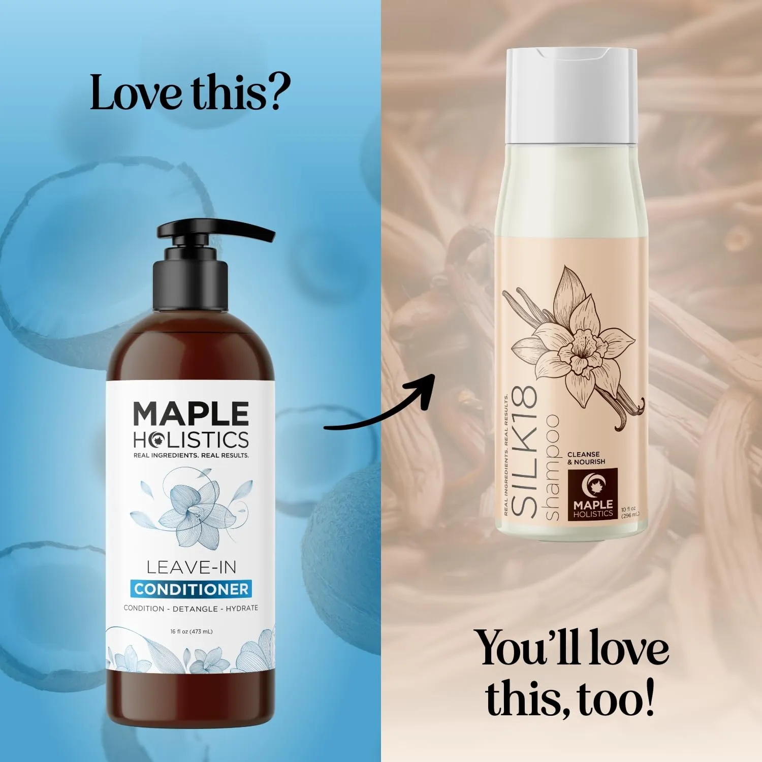 Leave In Conditioner for Dry Damaged Hair - Ultra Moisturizing Deep Conditioner for Dry Damaged Hair and Frizz Control with Silk Amino Acids - Smoothing Leave In for Curly Hair Moisturizer