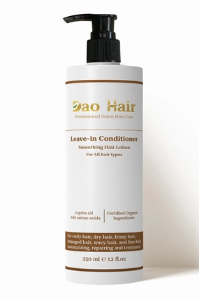 Leave-In Conditioner with Jojoba, Silk and Camellia for Hydration and Repair, Anti-Frizz, for Dry, Curly and Wavy Hair, 12oz
