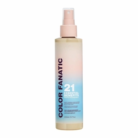 Leave-in heat protection spray, anti-frizz hair detangling spray, oil control anti-frizz-smooth split ends, vegan sulfate-free, suitable for all hair types, UV protection