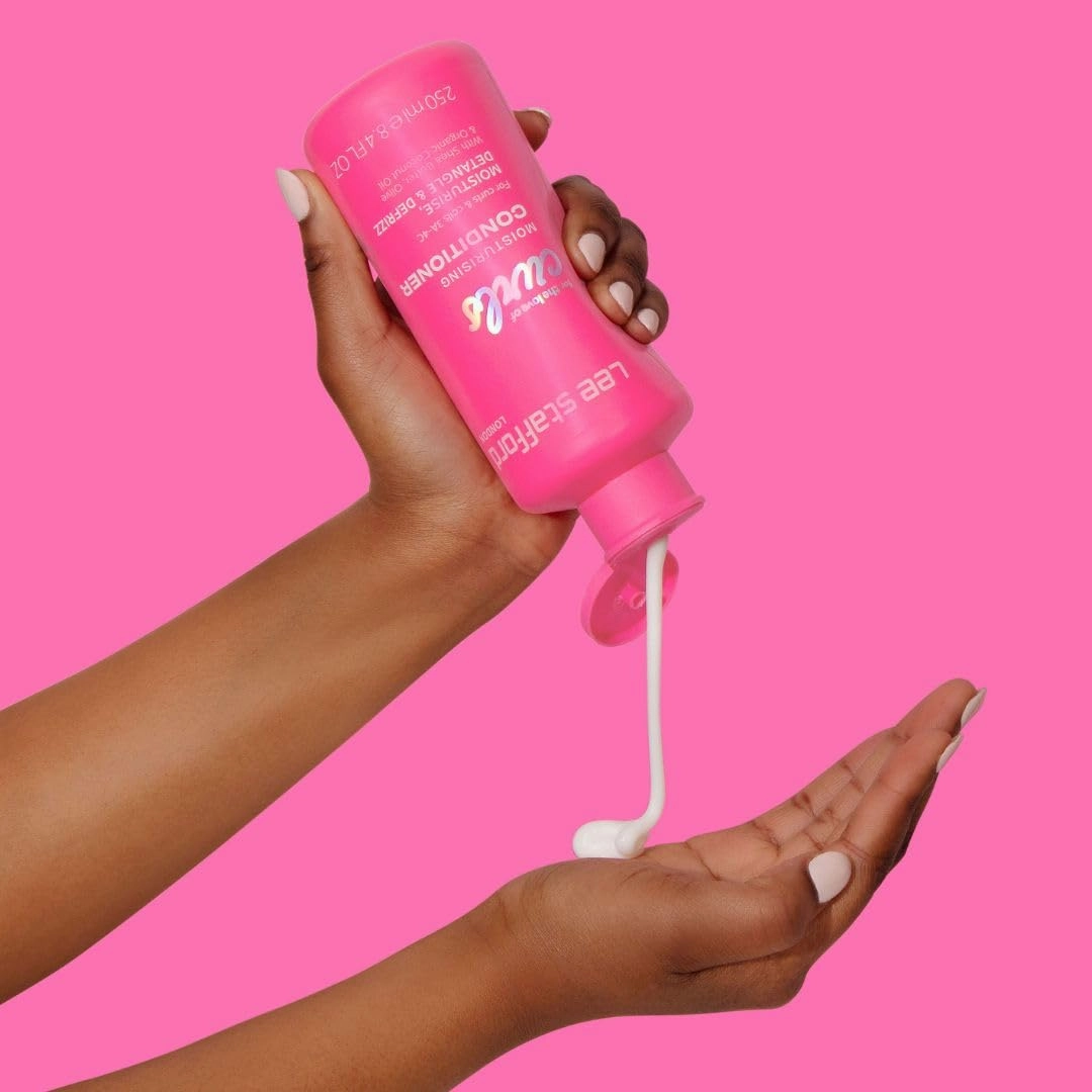 Lee Stafford Wavy, Curly, & Coily Conditioner | For The Love of Curls - Conditioning Cream for 2A to 4C Hair, Anti Frizz, Moisturising, High Gloss Shine to Smooth Defined Curl, Lightweight, 16.9 Fl Oz
