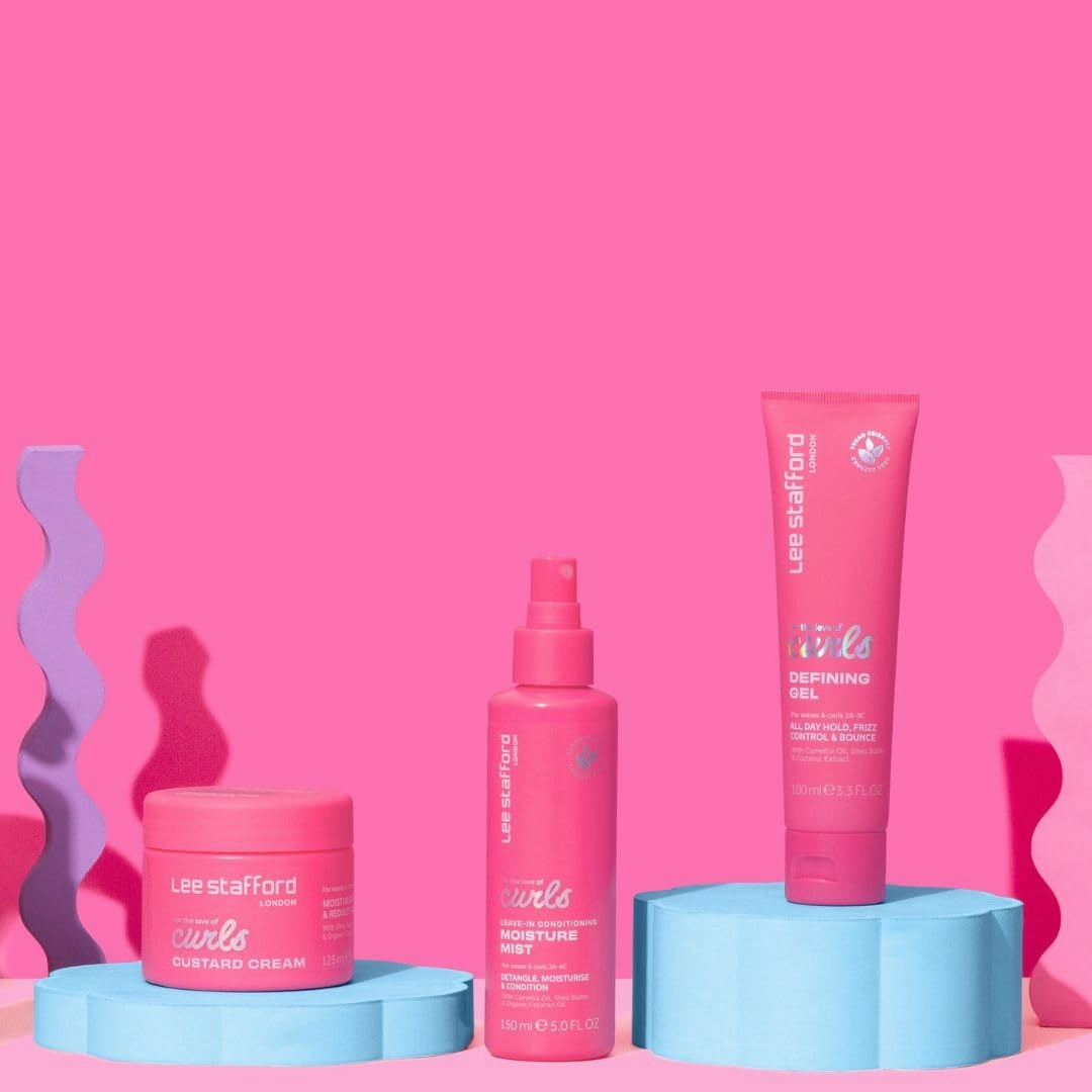 Lee Stafford Wavy, Curly, & Coily Shampoo | For The Love of Curls - Daily Cleanser for 2A to 4C Hair, Anti Frizz, Moisturising, Adds High Gloss Shine to Smooth Defined Curls, Lightweight, 16.9 Fl Oz