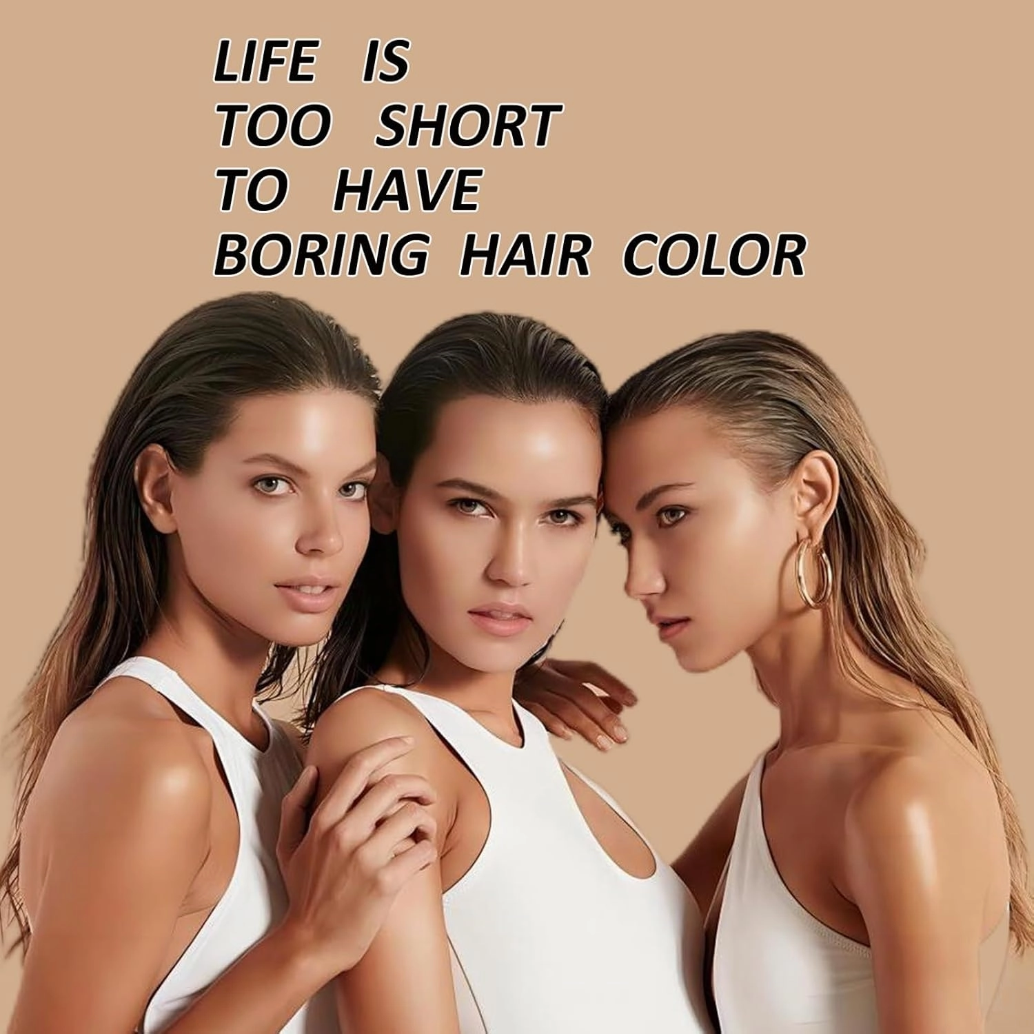 Light Brown Hair Dye Shampoo for Women Men, Instant Hair Color Shampoo, Lasting Brown Hair Dye, Shampoo Para Pintar el Cabello, Champu Para Canas, Easy t