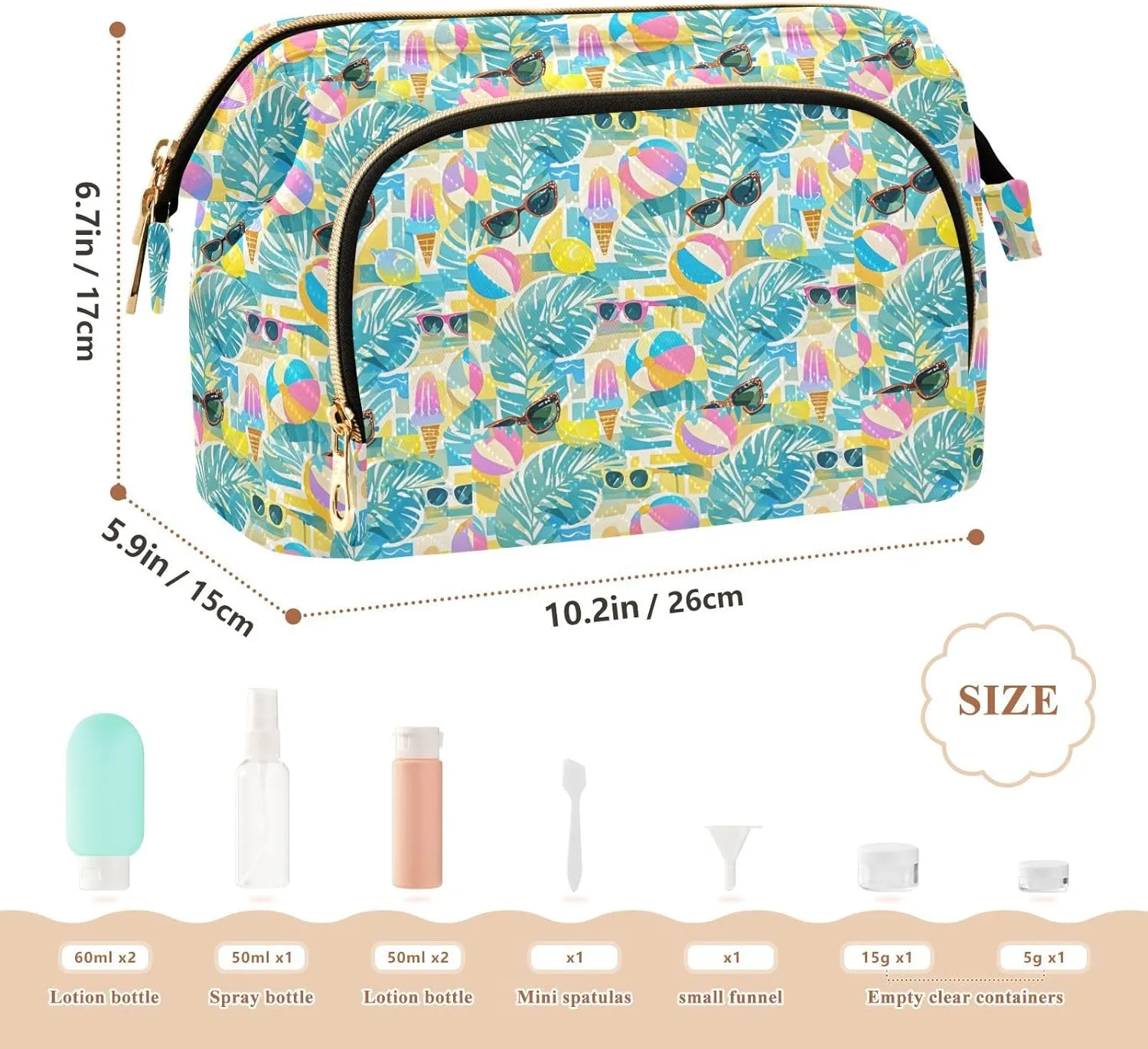 Lightweight Quilted Makeup Bag Aesthetic Toiletry Organizer for Travel Storage