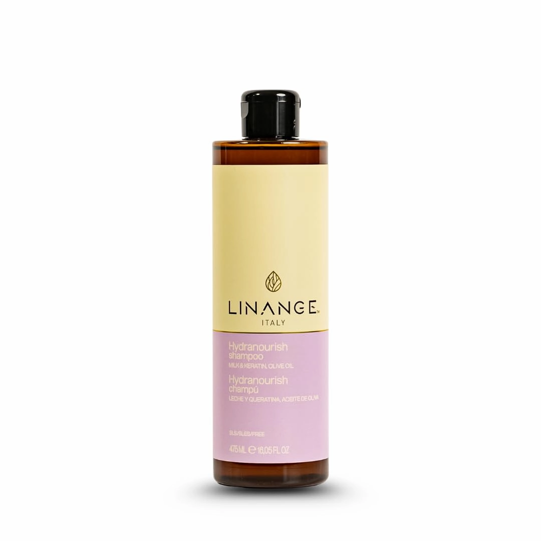 Linange Milk & Keratin Set Shampoo and Milk & Keratin Mask -Free Starry Sexy Kiss Lip Plumping 10 Ml (500ml /16.9oz)