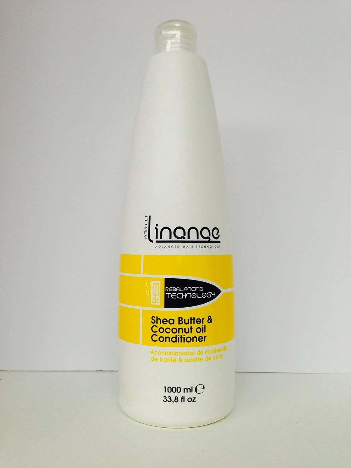 Linange Shea Butter and Coconut Oil Conditioner 1000ml; Moisturizing, Cleansing, Nourishing, Detangler Hair Care Product; Head Conditioner for Men and Women – for, Frizzy, Colored, Treated, Curly Hair