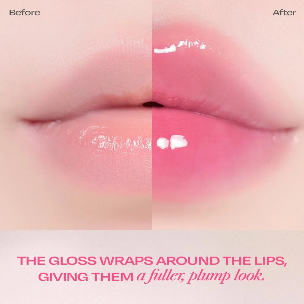 Lip Potion Sugar Glaze Tint | K-Beauty High-Shine & Long-Lasting Lip Tint | Hydrating, Non-Sticky Glossy Finish | 7 Shades | 0.3 Oz (No.11 Dolly Ball)