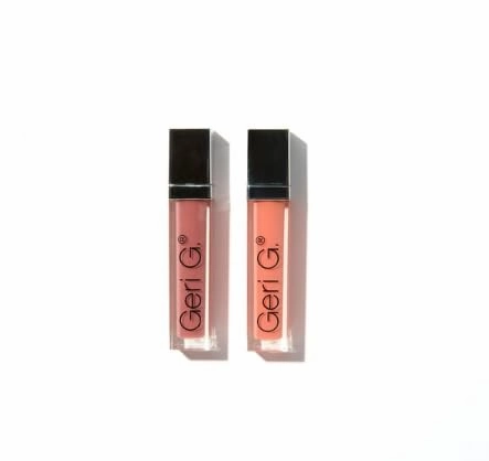 Lip Butter Gloss Duo, Pink and Coral Shades, Long-Lasting Shine