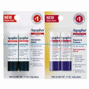 Lip Repair Stick (2 X 0.17 Oz)   Lip Repair and Protect Stick with Sunscreen SPF 30 (2 X 0.17 Oz), Relieves Dryness