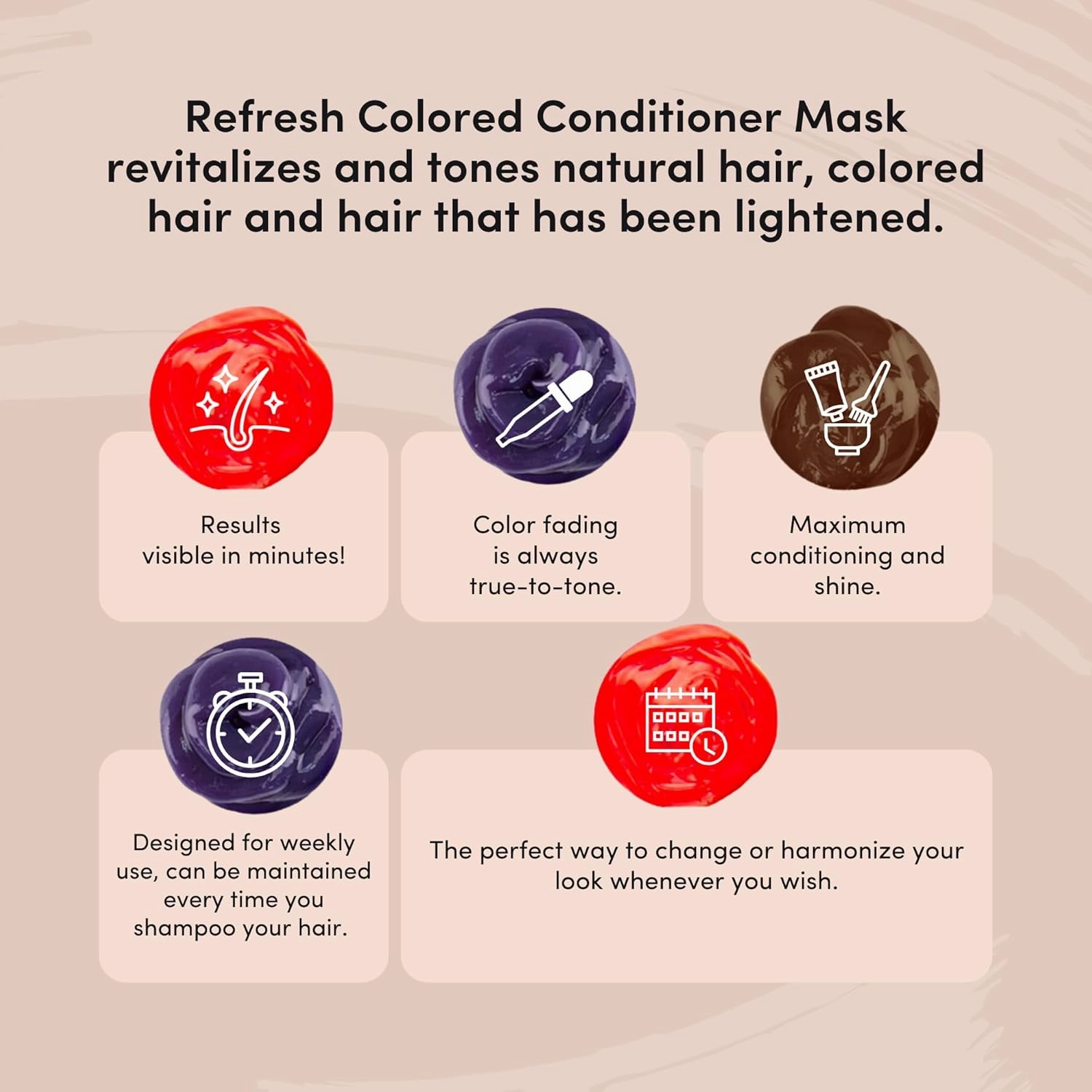 Lisap Color Depositing Hair Mask, Anthracite, 8.45 oz, Hair Gloss Toner Deep Conditioning Hair Mask, Dry Damaged or Color Treated Hair Repair, With Hydrating Camellia Oil, For Shine & Moisturization