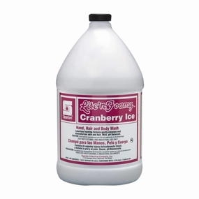 Lite'n Foamy Cranberry Ice Hand, Hair, and Body Wash - Case of 4 Gallons