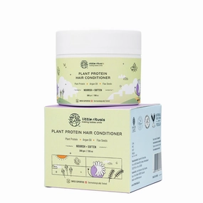 Little Rituals Plant Protein Conditioner | Hair Mask & Normal & Curly Hair Products | Natural Shine & Strong Hair