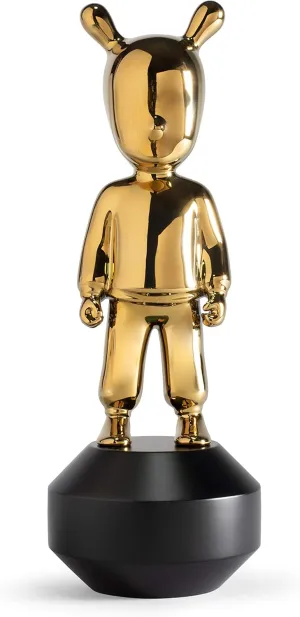 LLADRÓ The Golden Guest Figurine. Small Model.. Porcelain The Guest Figure.