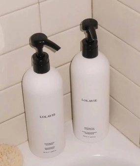 LolaVie Mega Wash Day Essentials Restorative Shampoo and Conditioner 2 X 24 oz