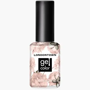 LONDONTOWN UV/GEL Nail Polish - Glossy Neutral Peach Nail Color Dusk Smudge Free Budge-Proof Soak Off LED Lamp, 12ml