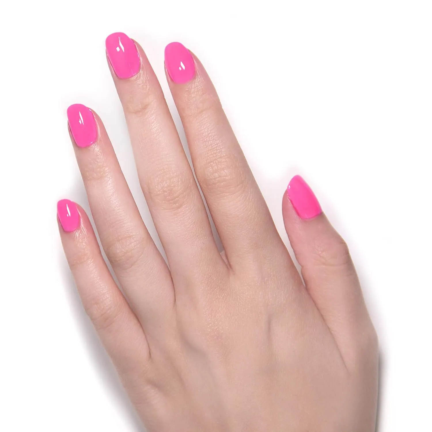 LONDONTOWN UV/LED Gel Nail Polish - Long Lasting, Chip Resistant High Shine Color - Glossy Hot Pink, Berry Punch, 12ml/.40fl oz
