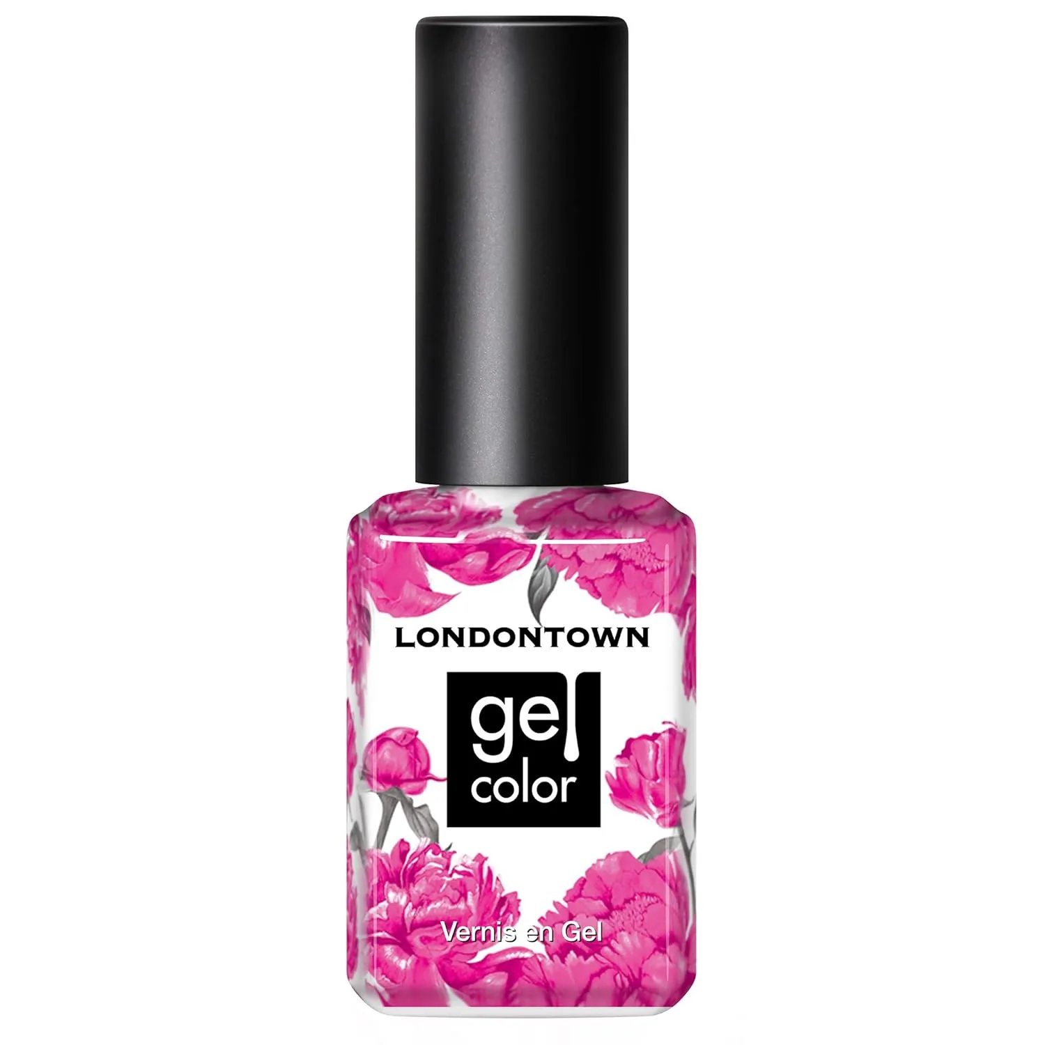 LONDONTOWN UV/LED Gel Nail Polish - Long Lasting, Chip Resistant High Shine Color - Glossy Hot Pink, Berry Punch, 12ml/.40fl oz