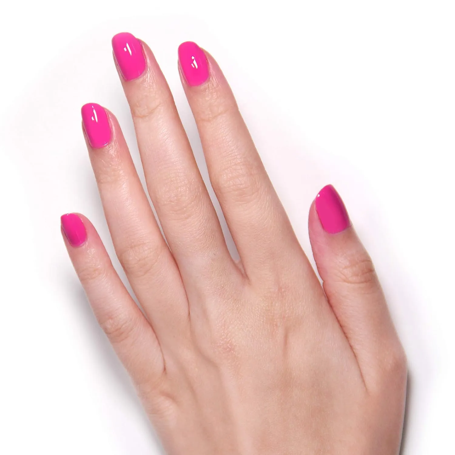 LONDONTOWN UV/LED Gel Nail Polish - Long Lasting, Chip Resistant High Shine Color - Glossy Shocking Pink, Summer Fling, 12ml/.40fl oz