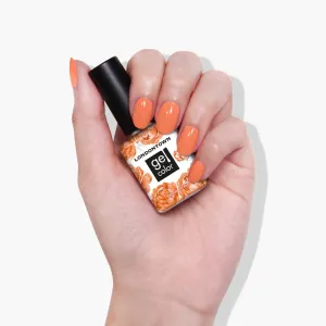 LONDONTOWN UV/LED Gel Nail Polish - Long Lasting, Chip Resistant High Shine Color - Glossy Vibrant Peach, Paloma, 12ml/.40fl oz
