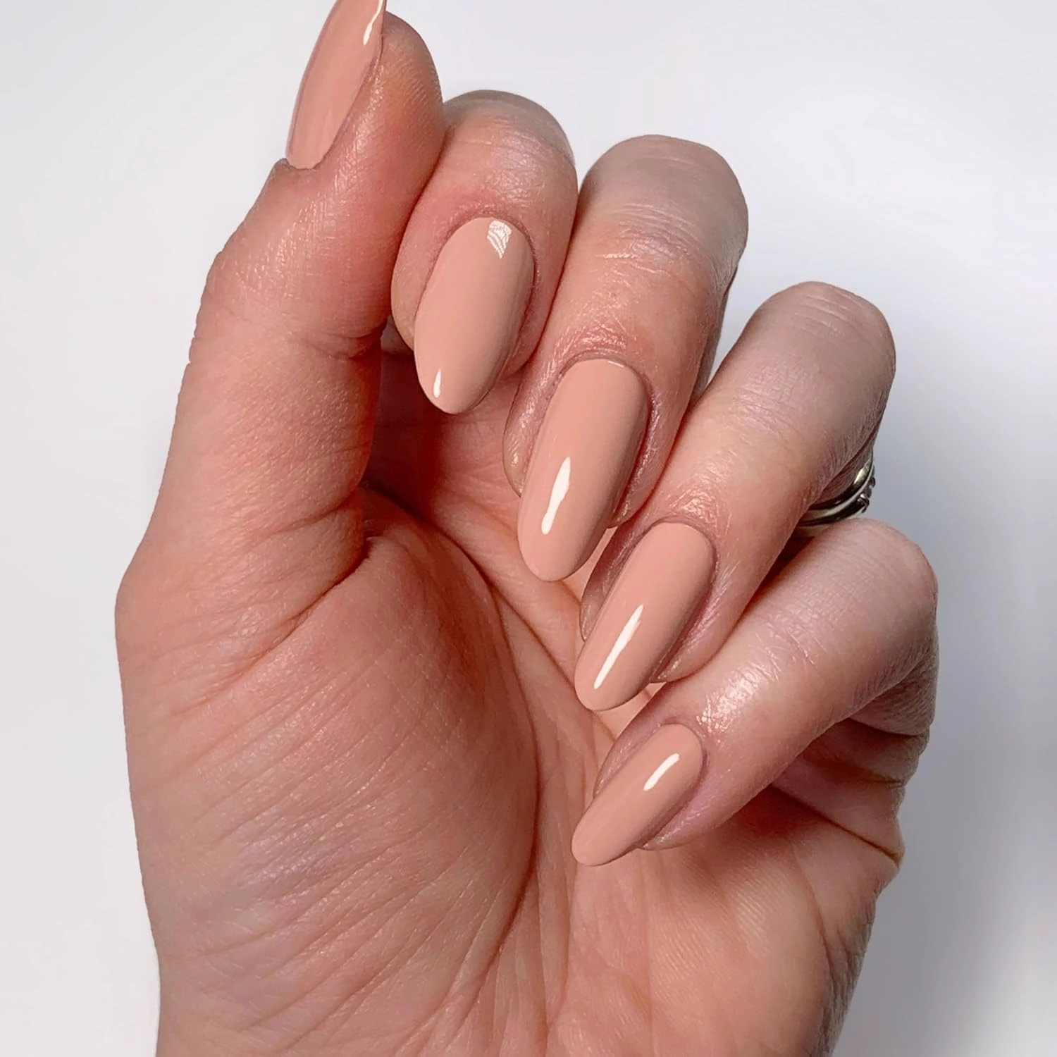 LONDONTOWN UV/LED Gel Nail Polish - Long Lasting, Chip Resistant High Shine Color - Glossy Pink Beige, Rose Latte, 12ml/.40fl oz