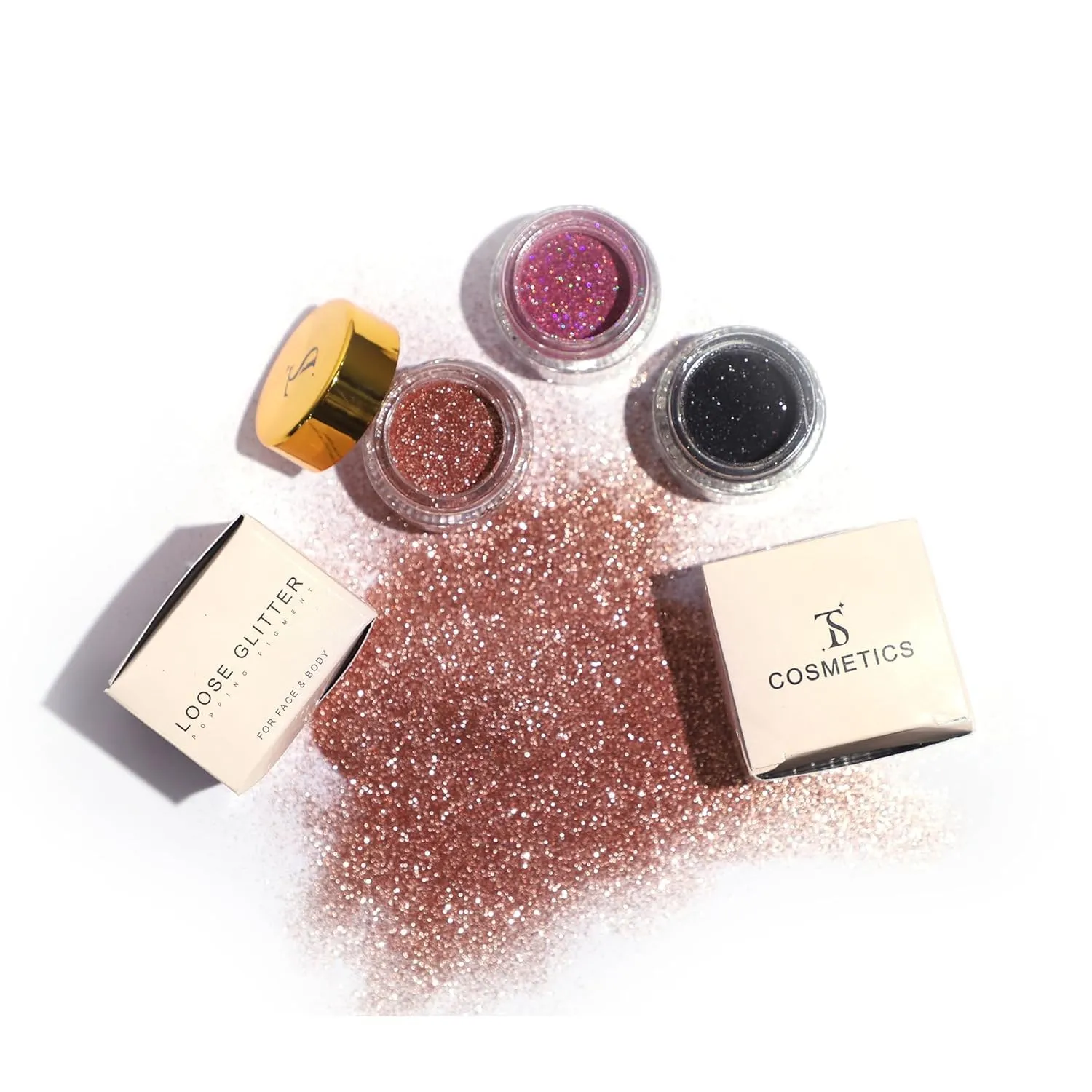 Loose Glitter Eyeshadow powder shiny Glitter | Loose Glitter Eyeshadow For Eye Makeup | Highly Pigmented Eyeshadow With Radiant Shimmer (Silver)