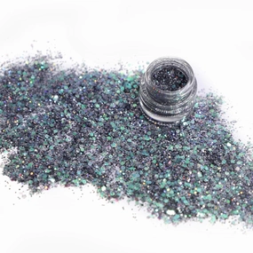 Loose Glitter Eye.shadow powder shiny Glitter | Loose Glitter Eye.shadow For Eye Makeup | Highly Pigmented Eye.shadow With Radiant Shimmer (Grey metal)