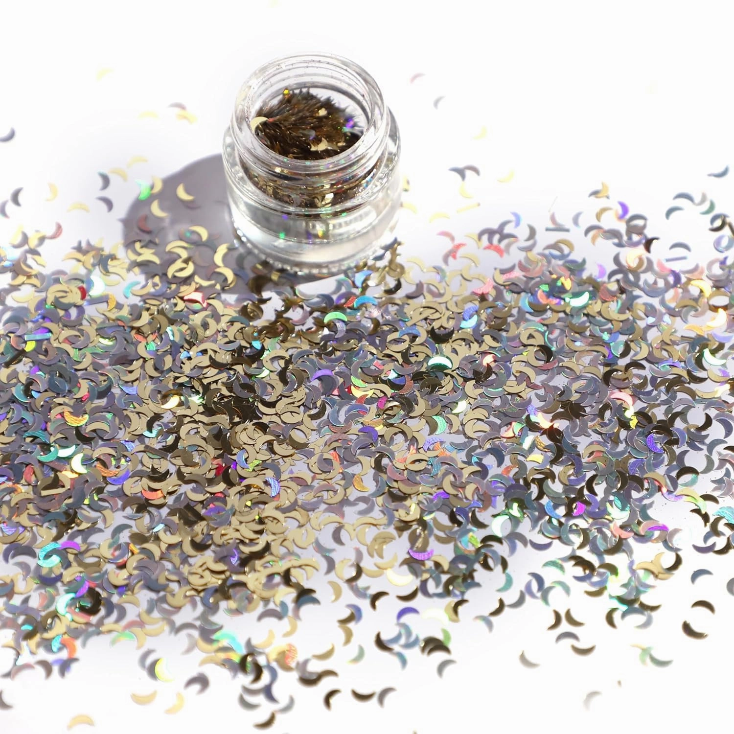 Loose Glitter Eyeshadow powder shiny Glitter | Loose Glitter Eyeshadow For Eye Makeup | Highly Pigmented Eyeshadow With Radiant Shimmer (Moon)